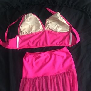 Hot Pink set bathing suit beach M
